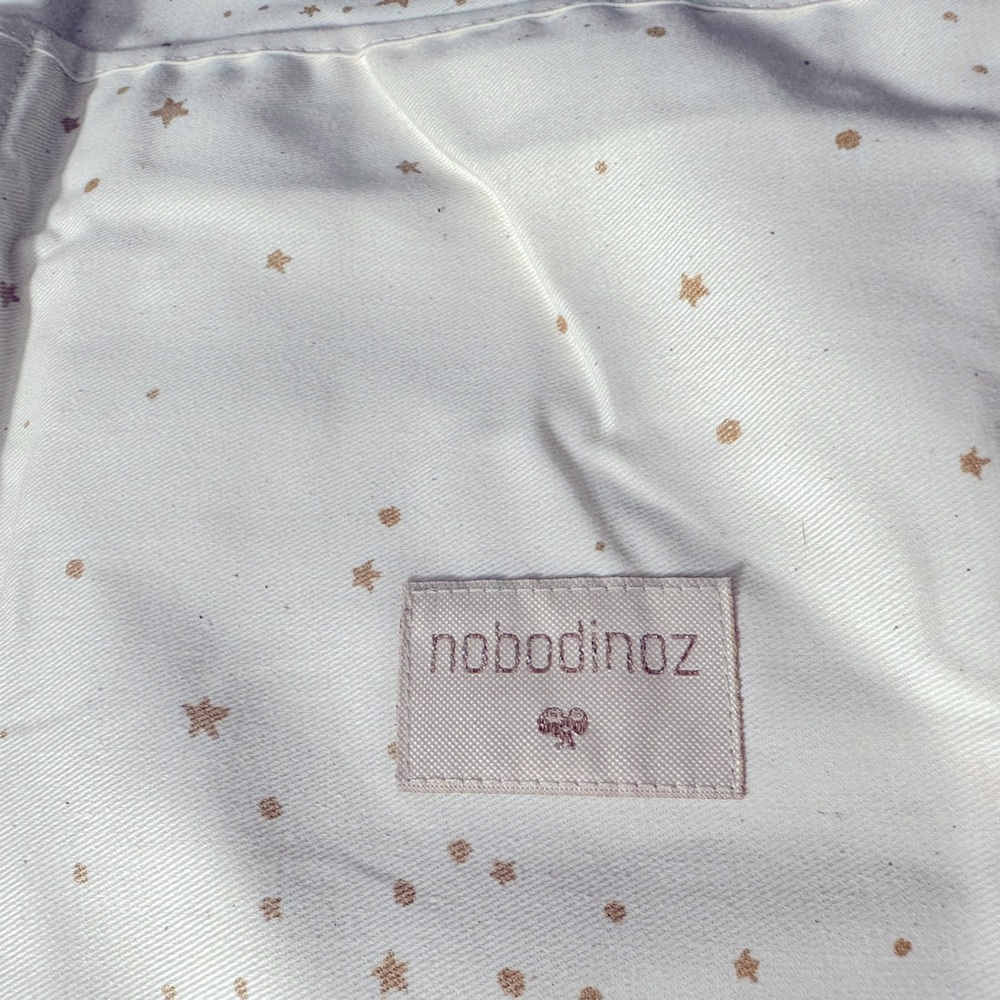 Merlin Crib Organizer off white with gold stars